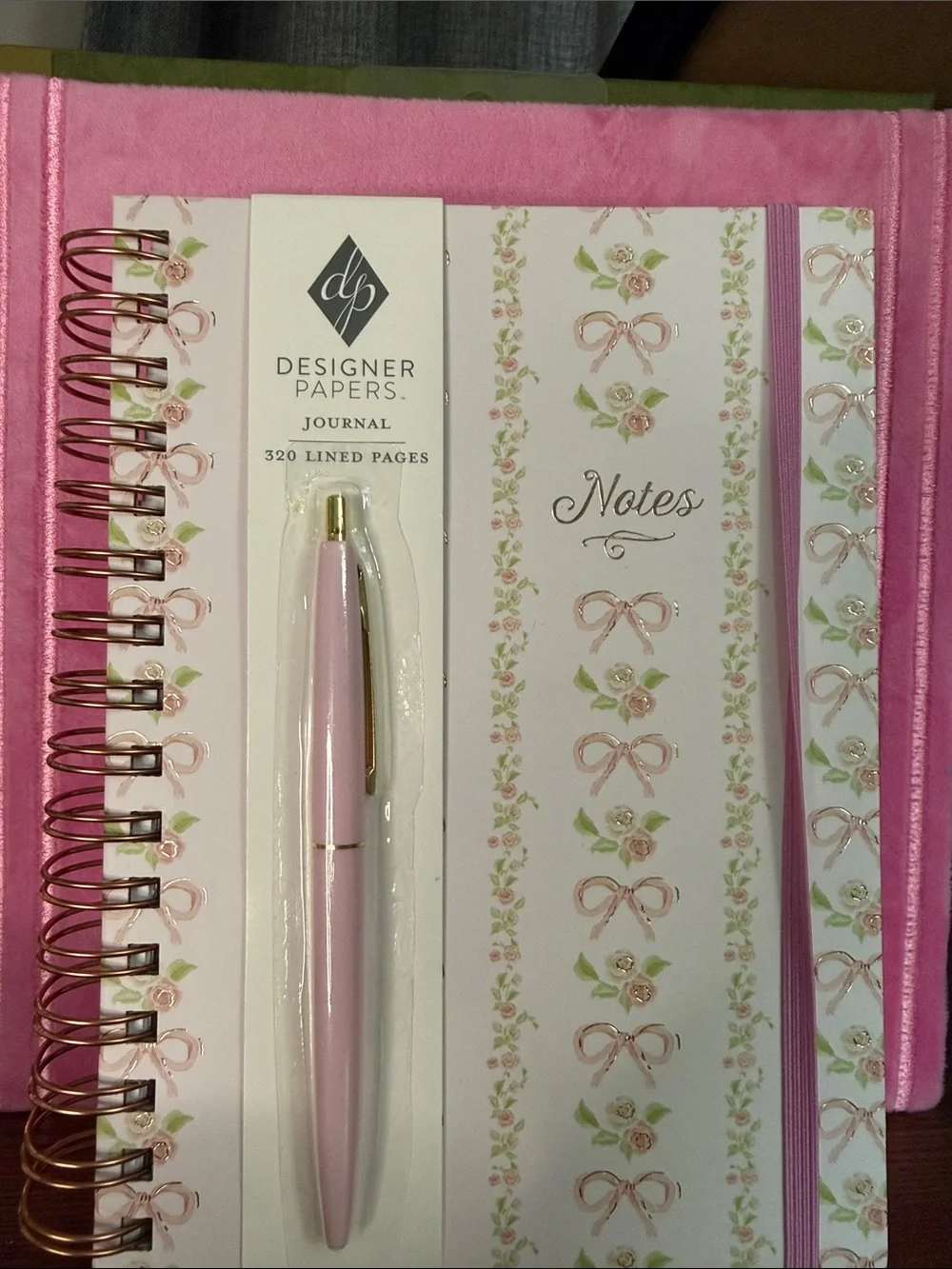 N/A pink journal
